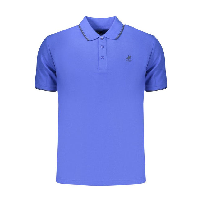 U.S. Grand Polo Blaues Baumwoll-Poloshirt für Herren