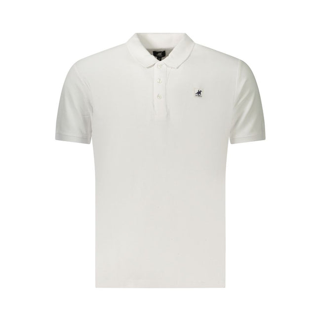 U.S. Grand Polo Weißes Herren-Poloshirt aus Baumwolle