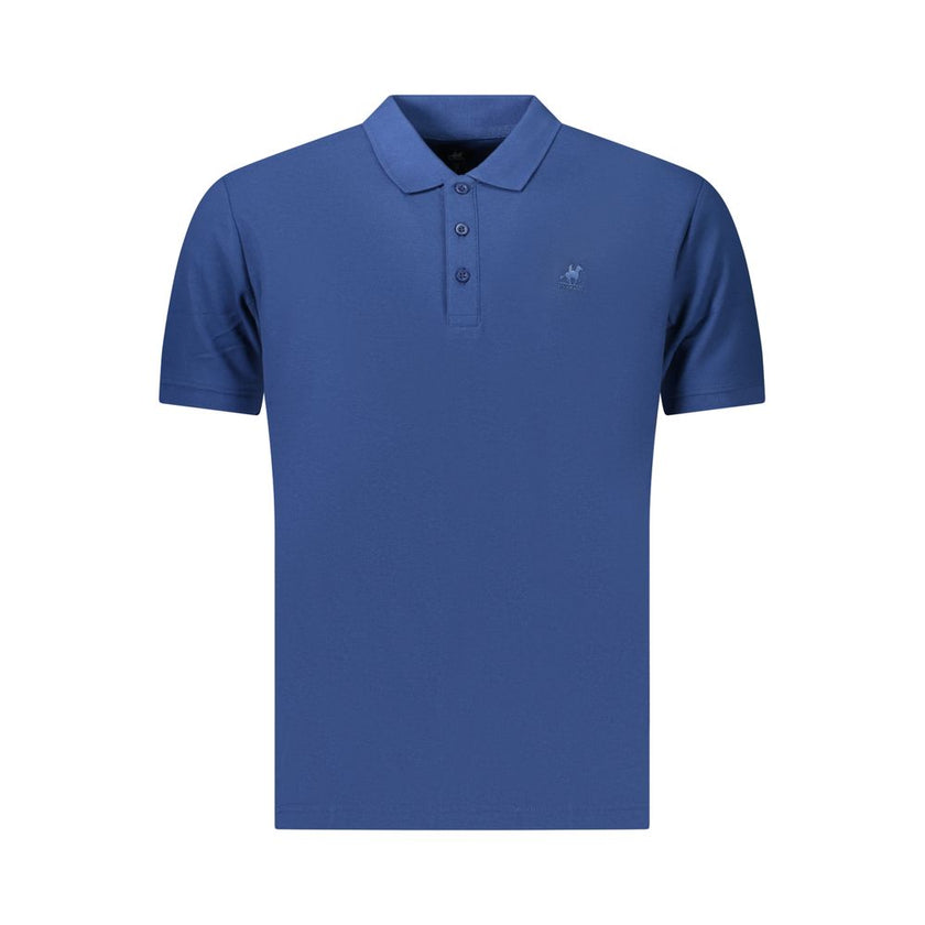 U.S. Grand Polo Blaues Baumwoll-Poloshirt für Herren