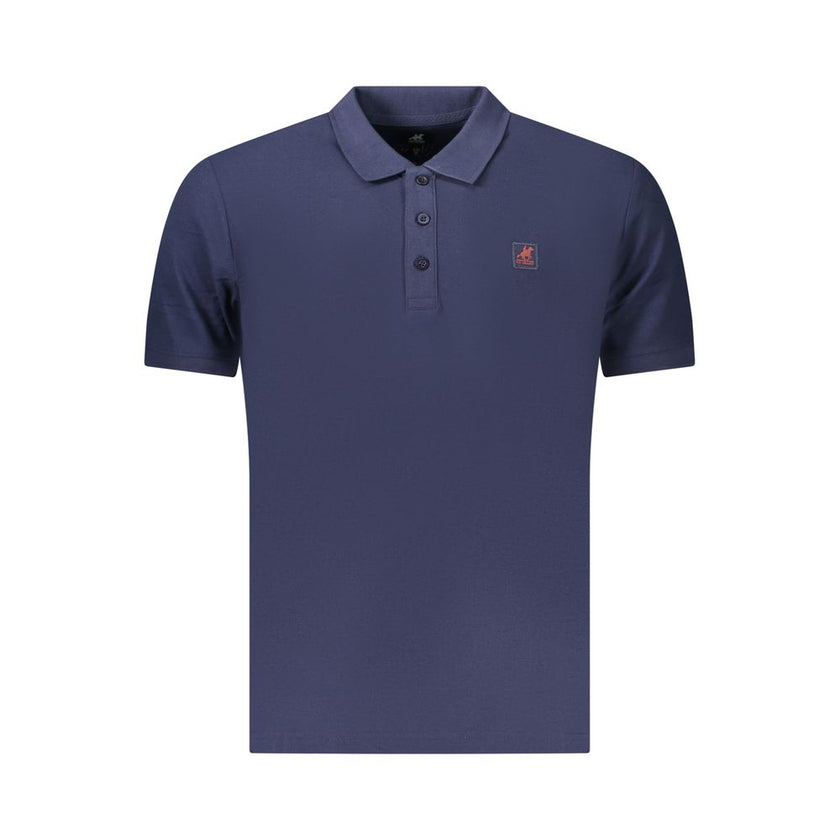 U.S. Grand Polo Blaues Herren-Poloshirt aus Baumwolle