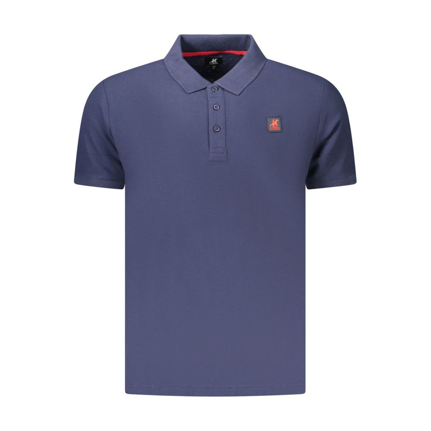 U.S. Grand Polo Blaues Baumwoll-Poloshirt für Herren