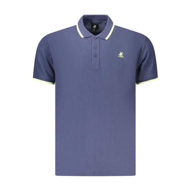 U.S. Grand Polo Blaues Herren-Poloshirt aus Baumwolle