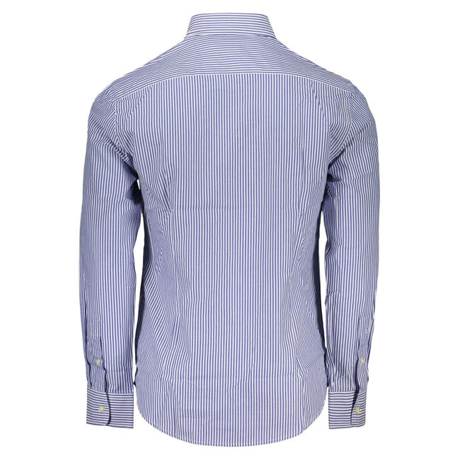 U.S. Grand Polo Herrenhemd aus blauer Baumwolle