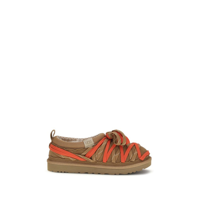 UGG sandals with multi-colored suede straps