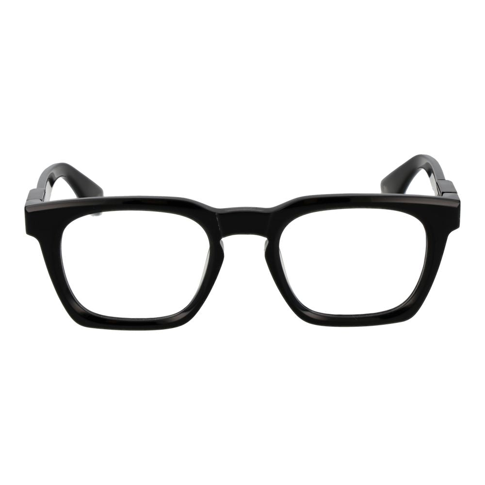 Police glasses with black cellulose acetate frames
