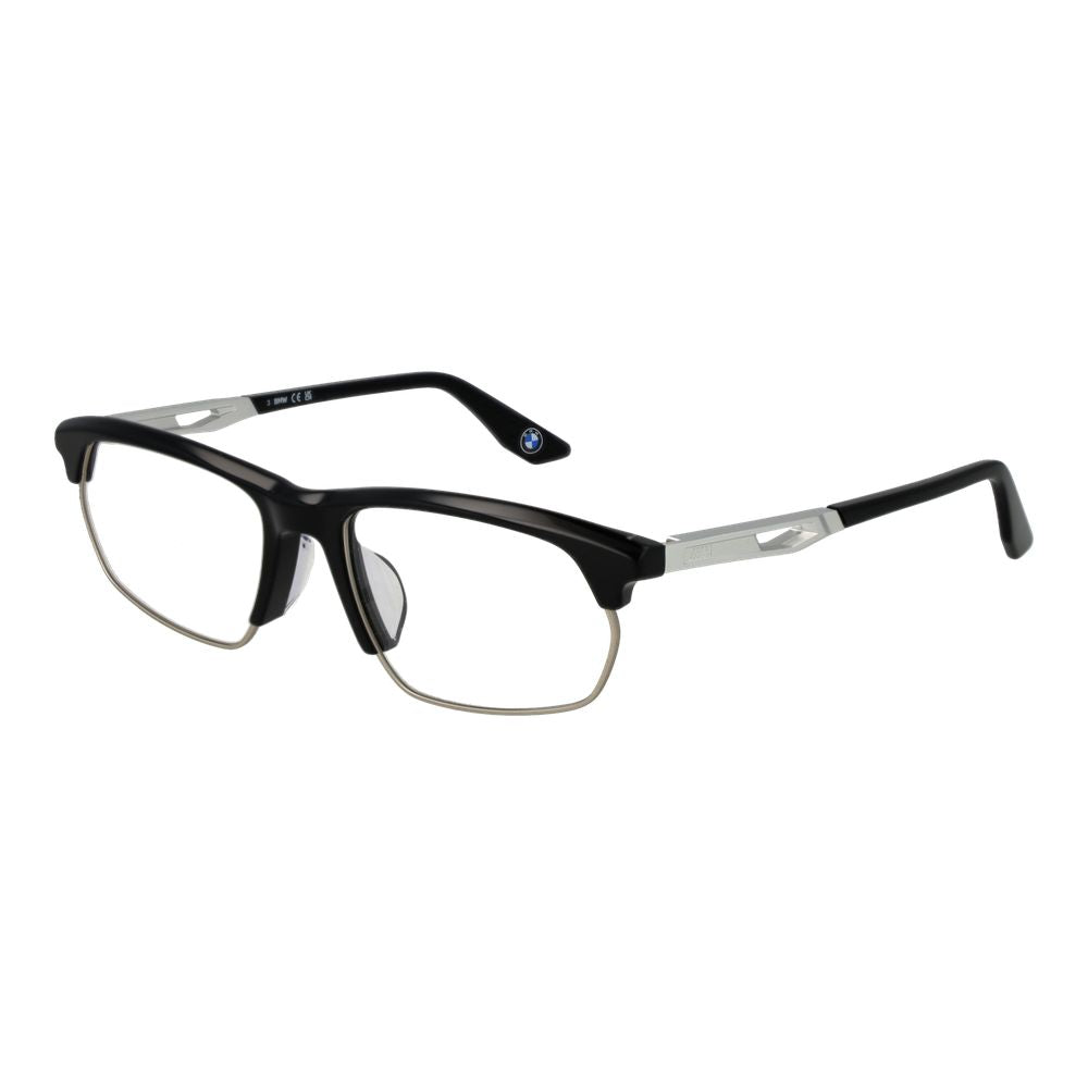 BMW Brille aus schwarzem Metall & Kunststoff (Fassung)
