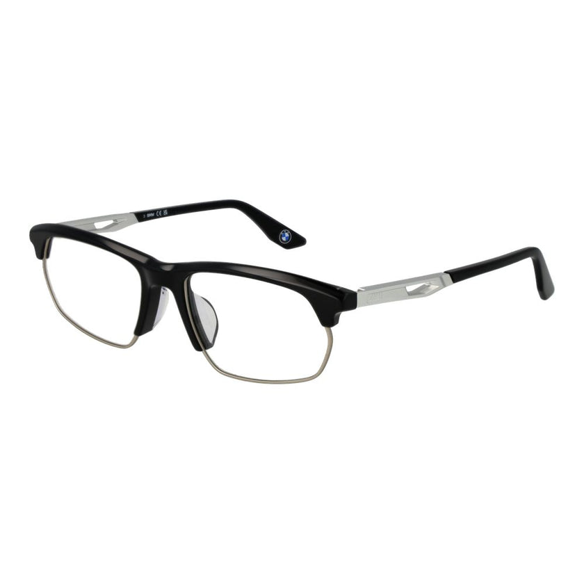 BMW Brille aus schwarzem Metall & Kunststoff (Fassung)