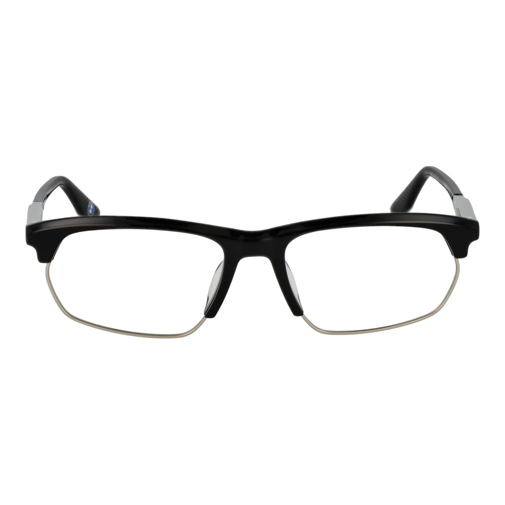 BMW Brille aus schwarzem Metall & Kunststoff (Fassung)