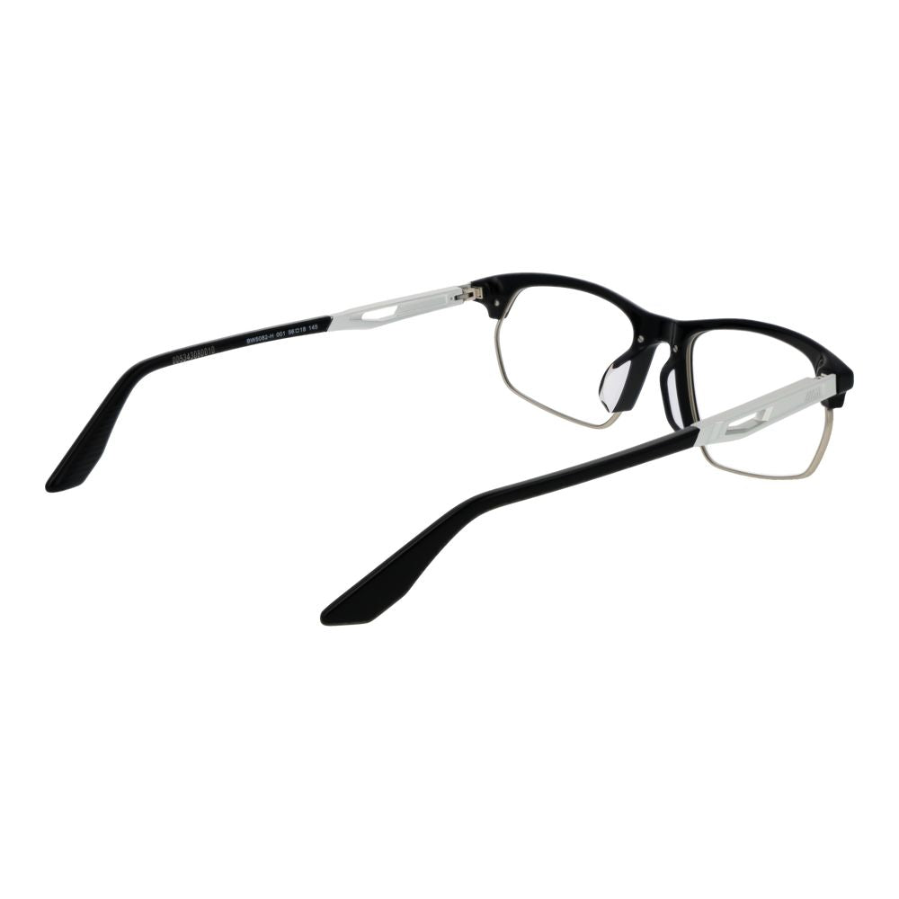 BMW Brille aus schwarzem Metall & Kunststoff (Fassung)