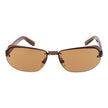 GCDS Braune Sonnenbrille aus Metall