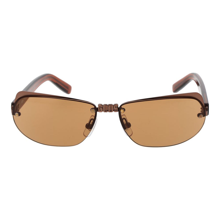 GCDS Braune Sonnenbrille aus Metall