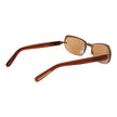 GCDS Braune Sonnenbrille aus Metall