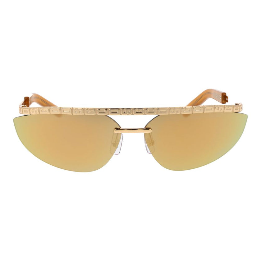 GCDS Sonnenbrille aus Goldmetall