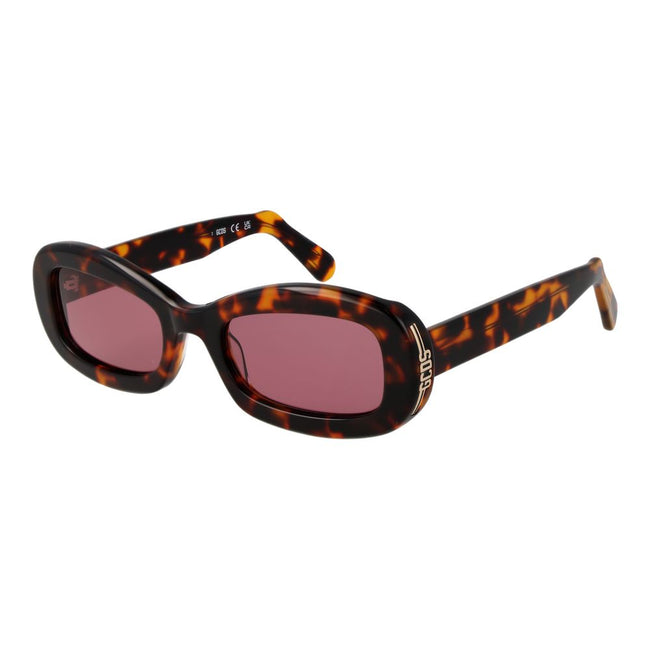 GCDS Braune Kunststoff-Sonnenbrille