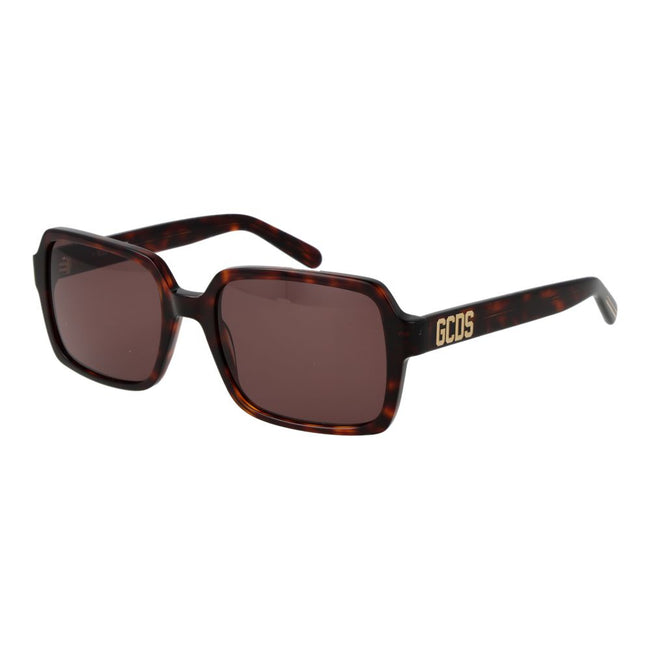 GCDS Braune Kunststoff-Sonnenbrille