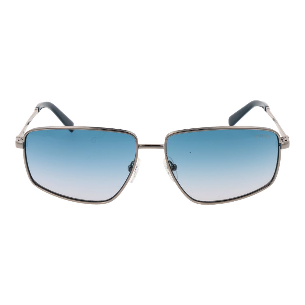 Guess Sonnenbrille aus silberfarbenem Metall