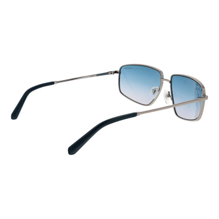 Guess Sonnenbrille aus silberfarbenem Metall