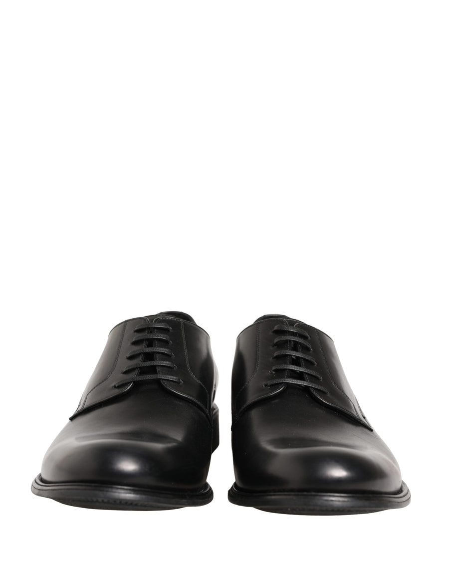 Dolce & Gabbana Men's Black Calfskin Derby Shoes