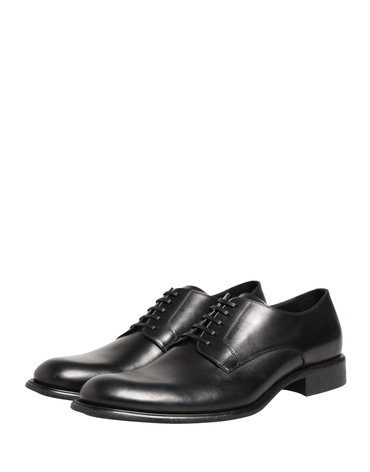 Dolce & Gabbana Men's Black Calfskin Derby Shoes