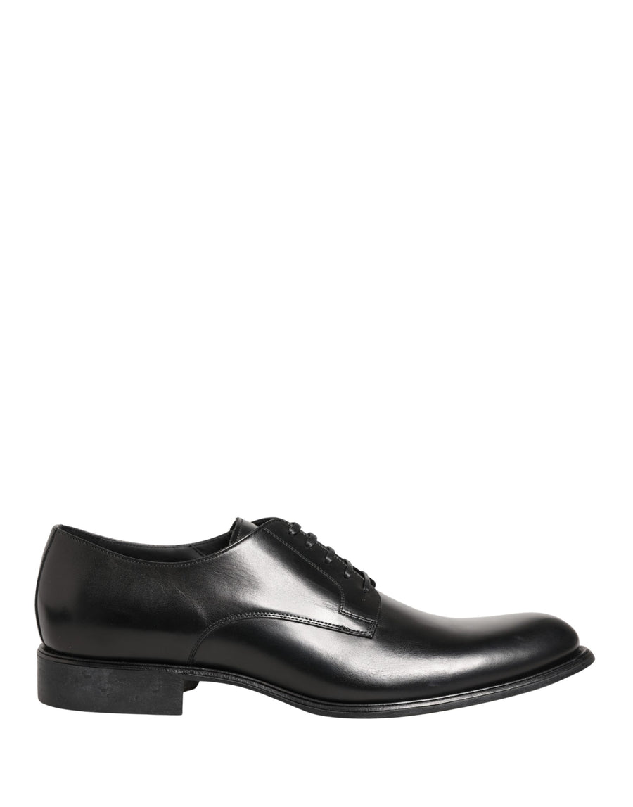Dolce & Gabbana Men's Black Calfskin Derby Shoes