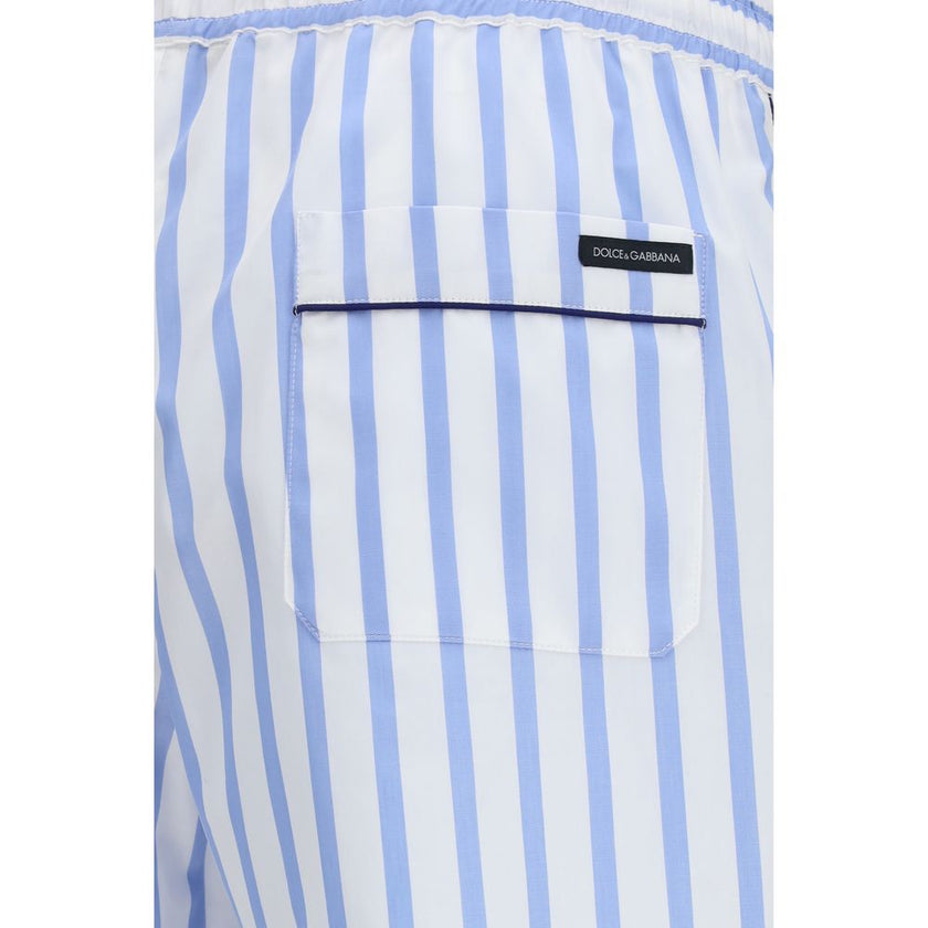 Dolce & Gabbana Blaue Baumwoll-Bermudashorts