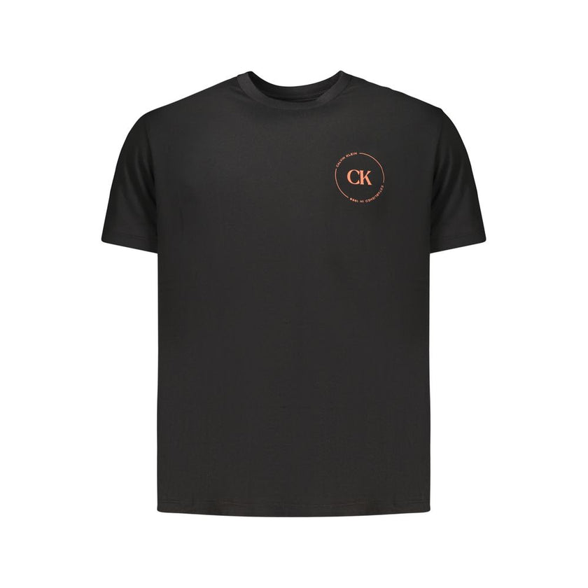 Calvin Klein Schwarzes Baumwoll-T-Shirt für Herren