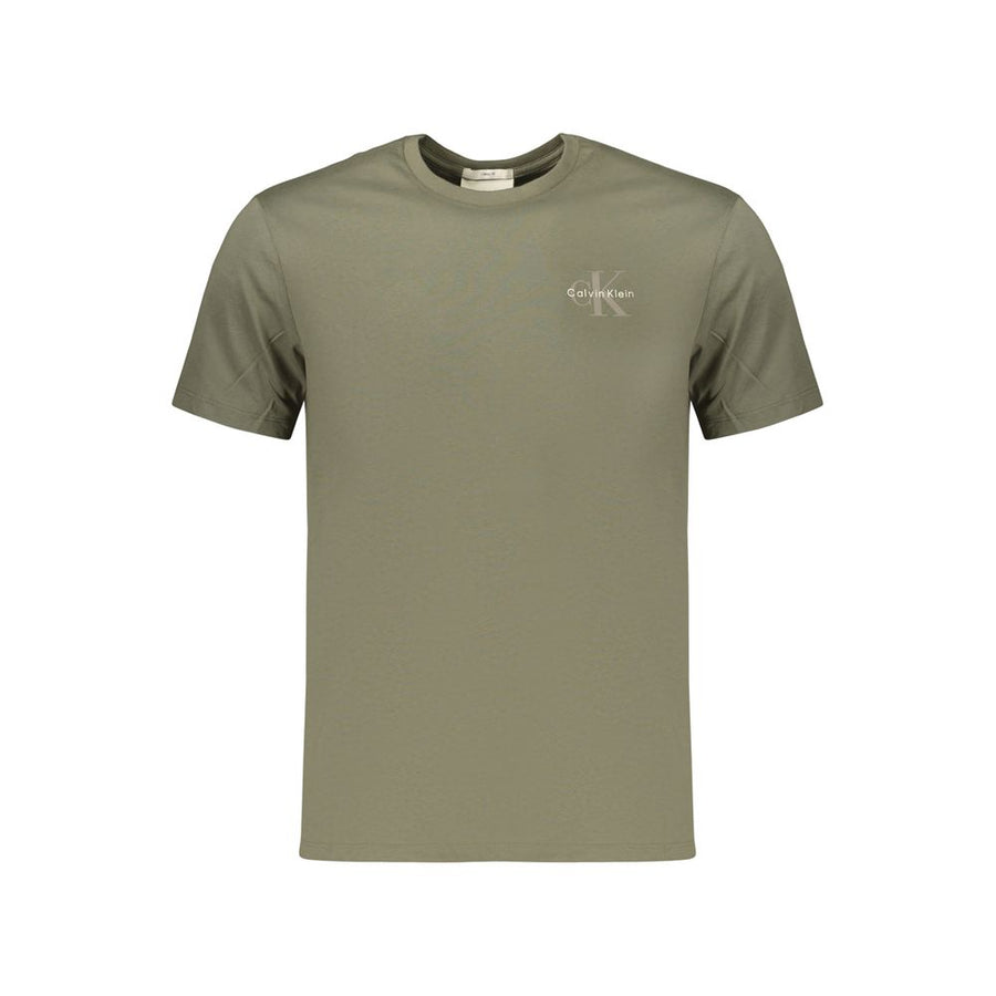 Calvin Klein Men's Green Cotton T-Shirt