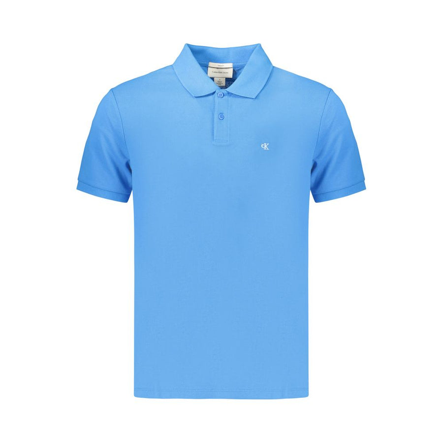 Calvin Klein Men's Azzurro Cotton Polo Shirt