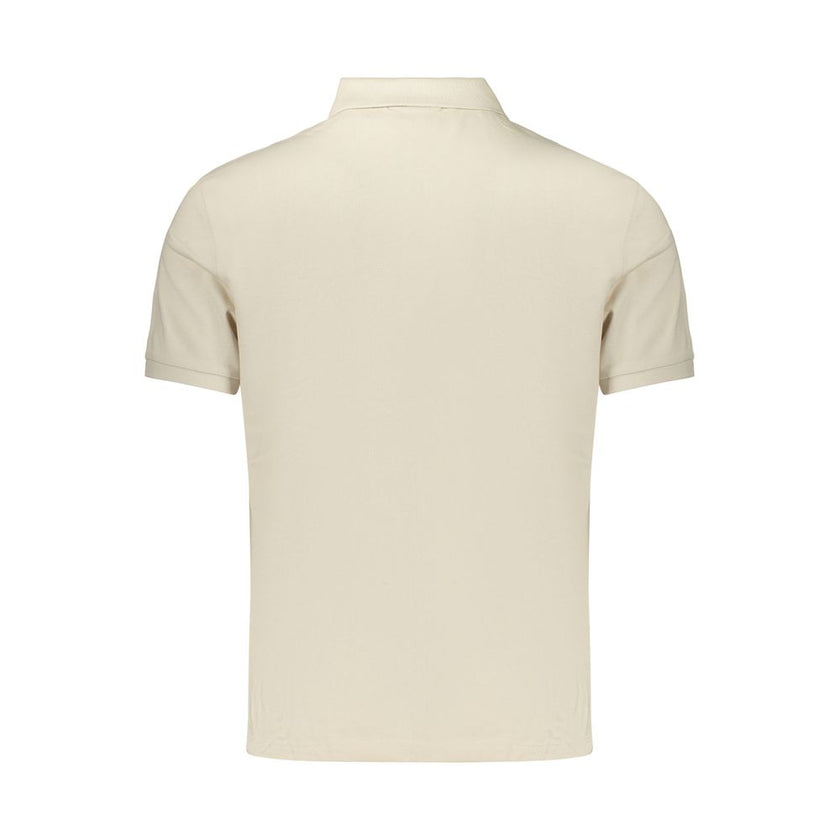 Calvin Klein Beige Baumwoll-Herrenpoloshirt