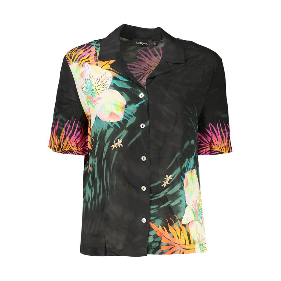 Desigual Black Women's Viscose T-Shirt