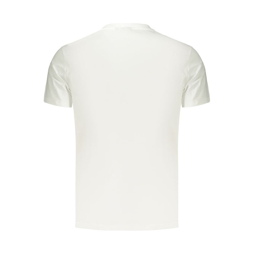 Napapijri Weißes Herren-T-Shirt aus Baumwolle