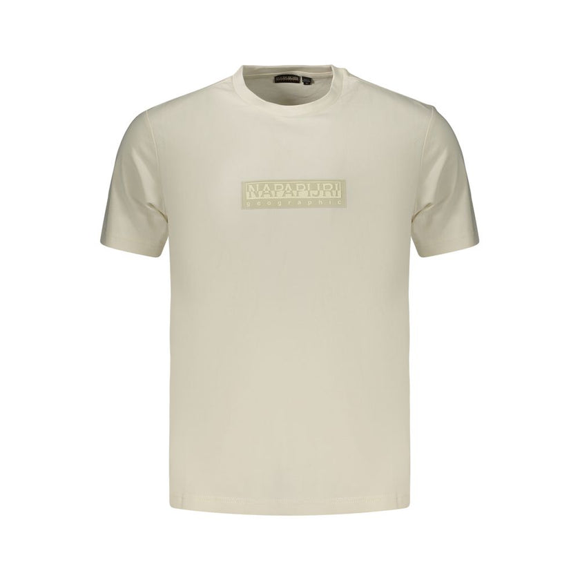 Napapijri Weißes Herren-T-Shirt aus Baumwolle