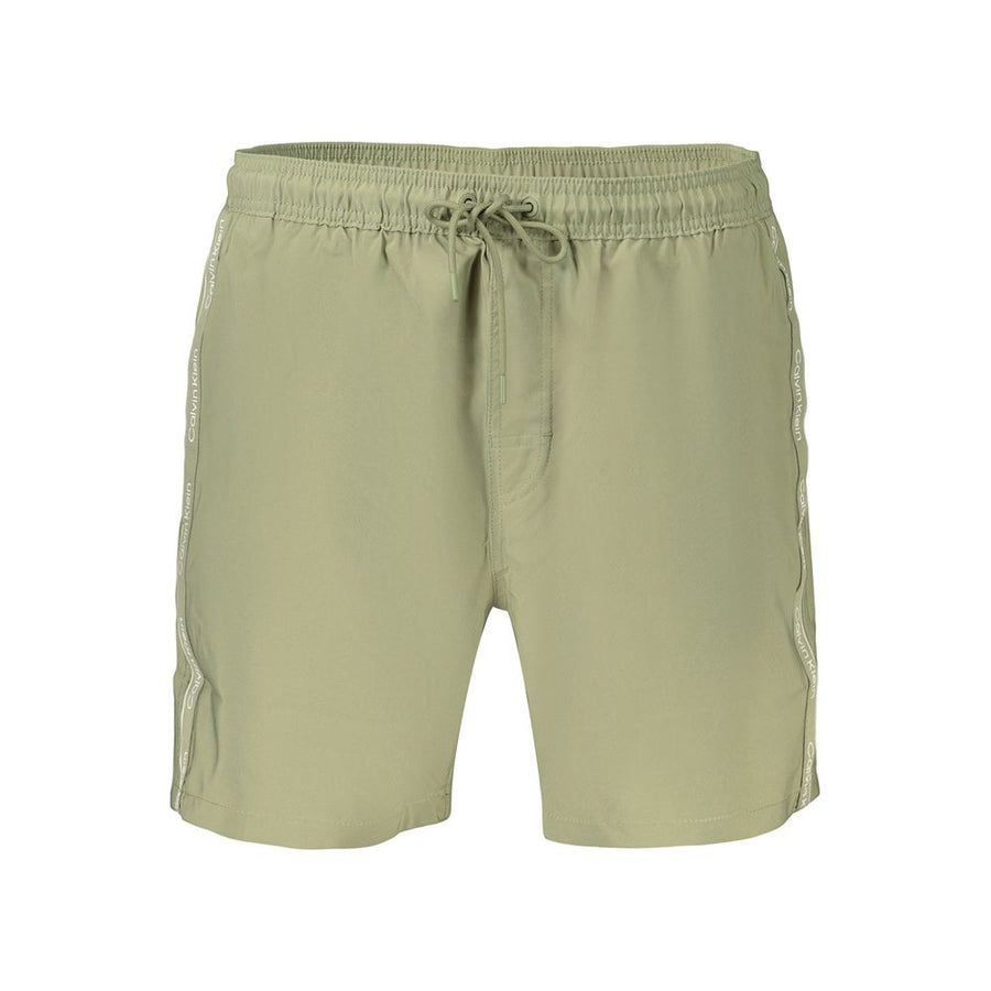 Calvin Klein Men's Green Polyester Swim Shorts