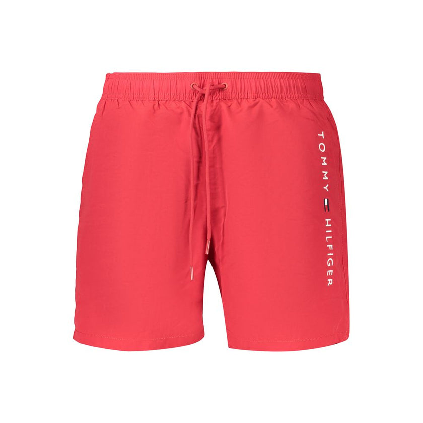 Tommy Hilfiger Badehose aus Polyester in Rot für Herren