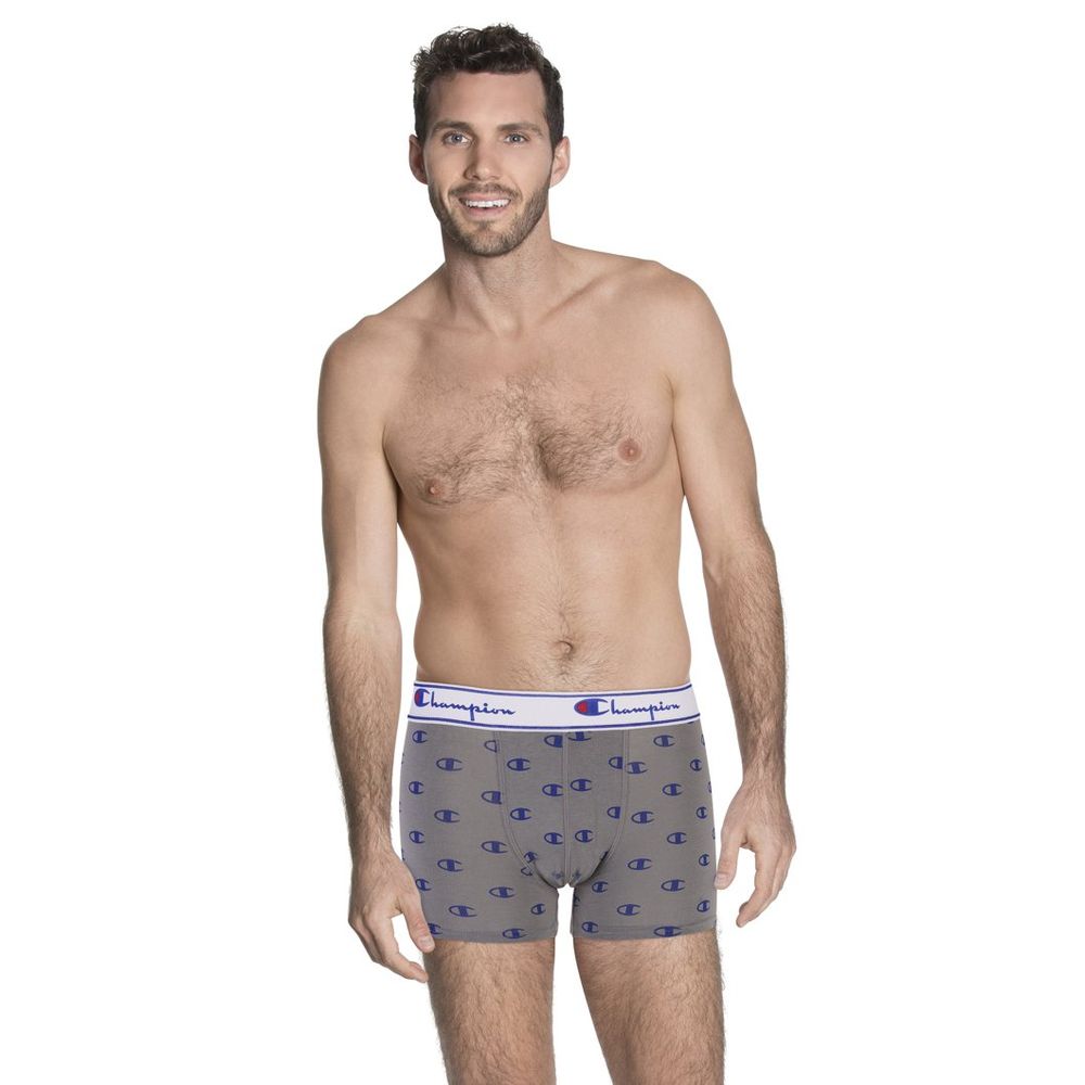 Champion Grey Cotton Boxer Shorts