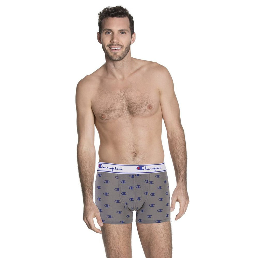 Champion Grey Cotton Boxer Shorts