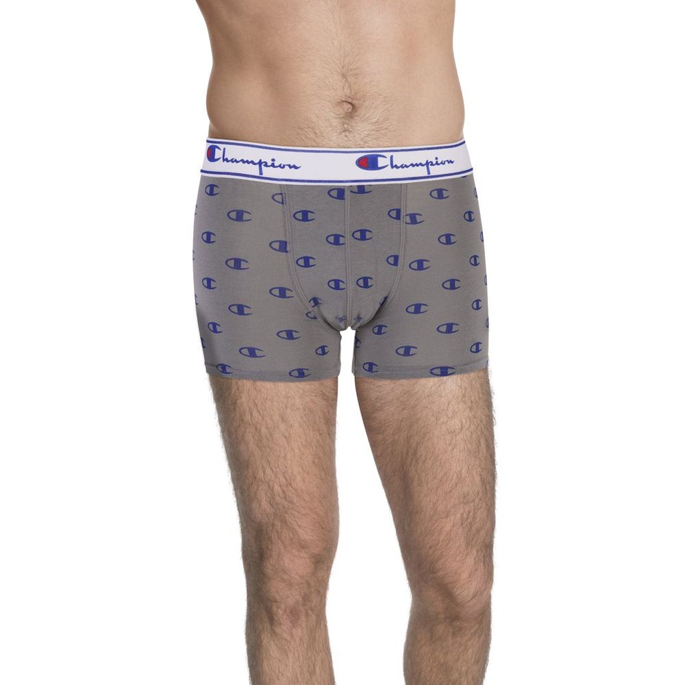 Champion Grey Cotton Boxer Shorts