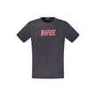 Rifle Blaues Baumwoll-T-Shirt für Herren