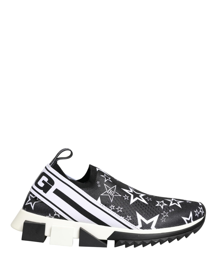 Dolce & Gabbana Black SORRENTO Sneakers with Star Logo