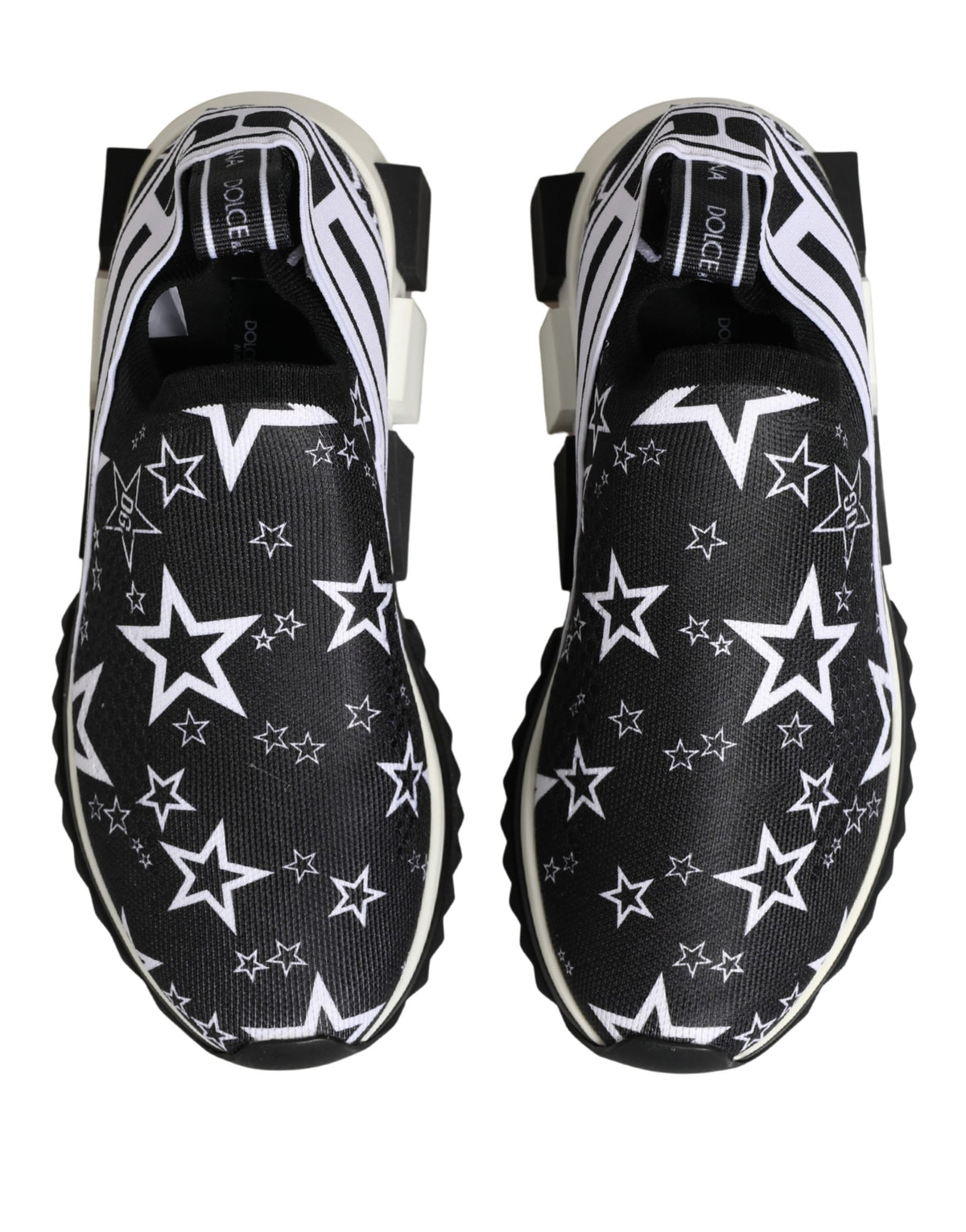 Dolce & Gabbana Schwarze SORRENTO Sneakers mit Sternen-Logo