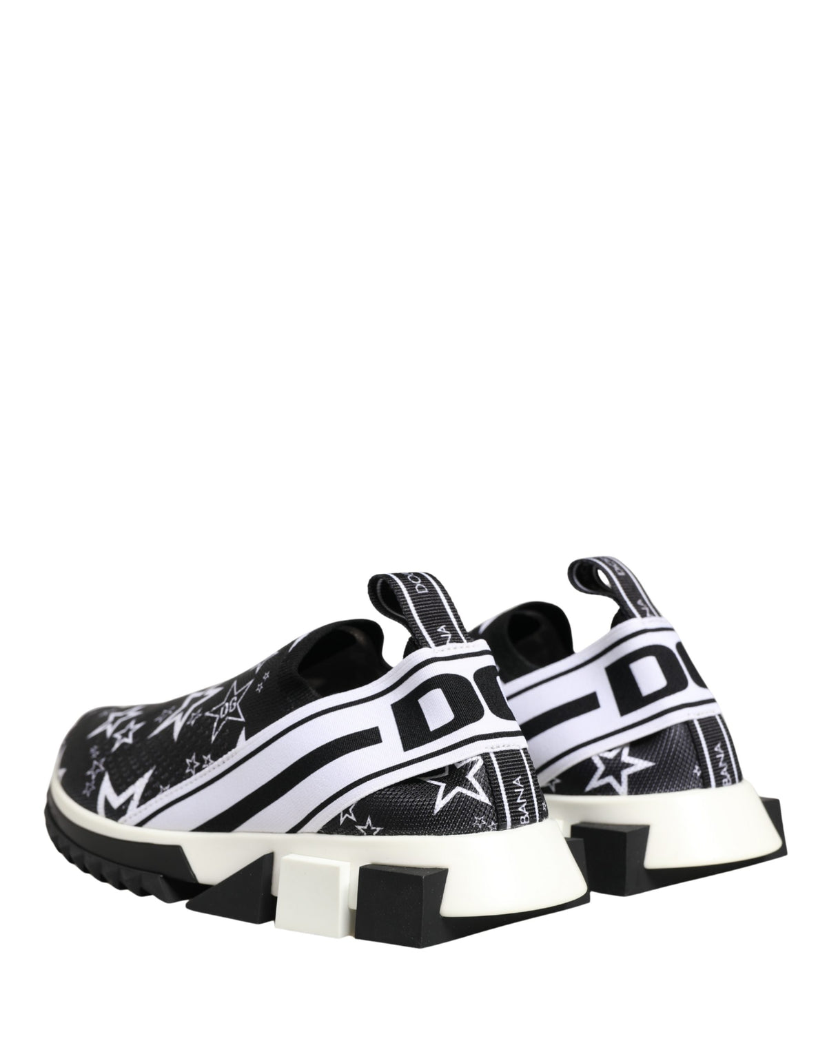 Dolce & Gabbana Schwarze SORRENTO Sneakers mit Sternen-Logo