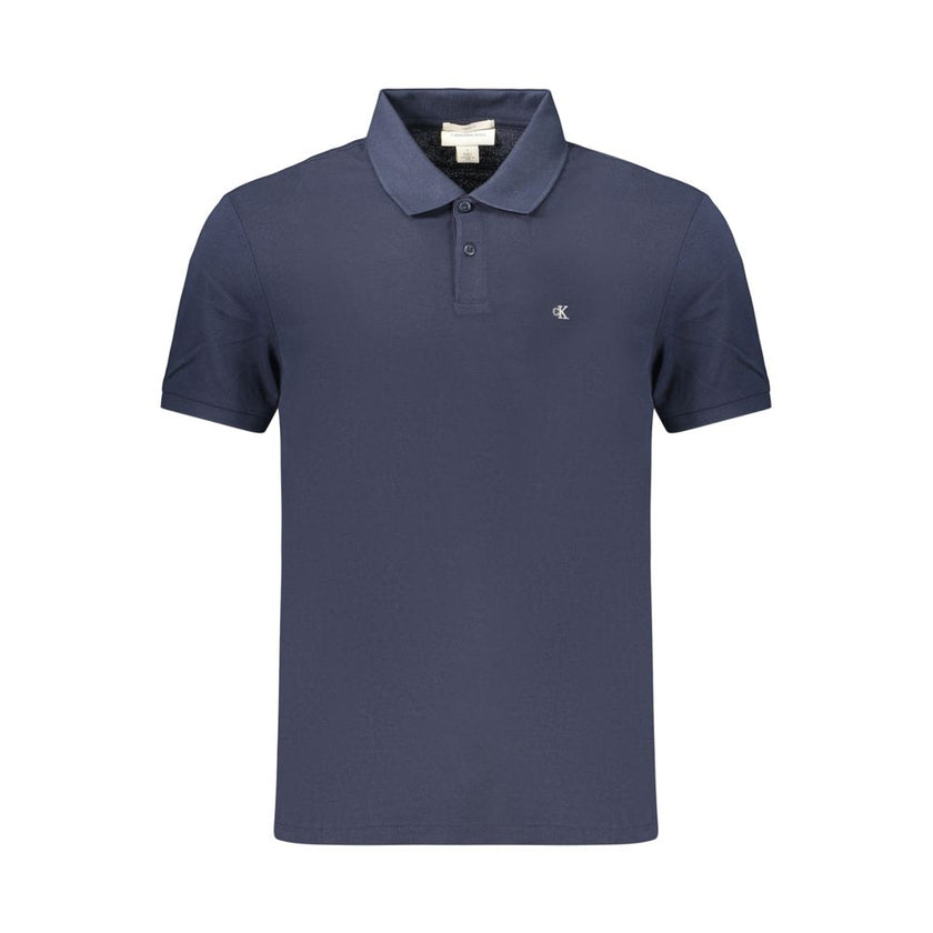 Calvin Klein Blaues Baumwoll-Poloshirt für Herren