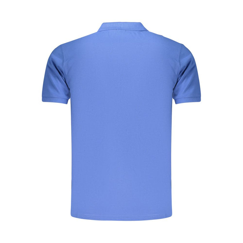Rifle Blaues Baumwoll-Poloshirt für Herren