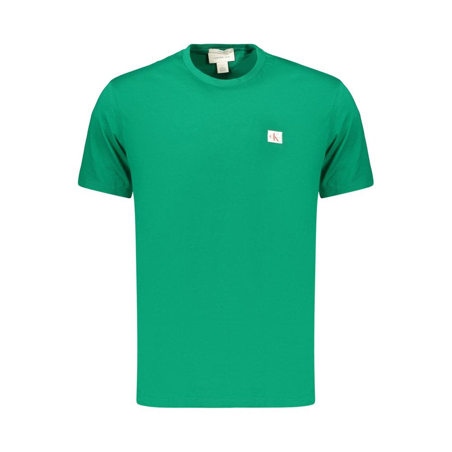 Calvin Klein Men's Green Cotton T-Shirt