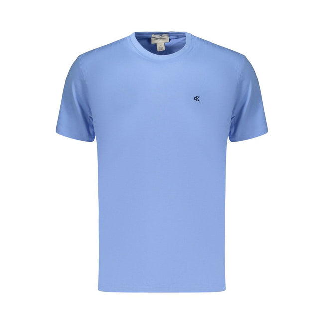 Calvin Klein Azzurro Baumwoll-T-Shirt für Herren