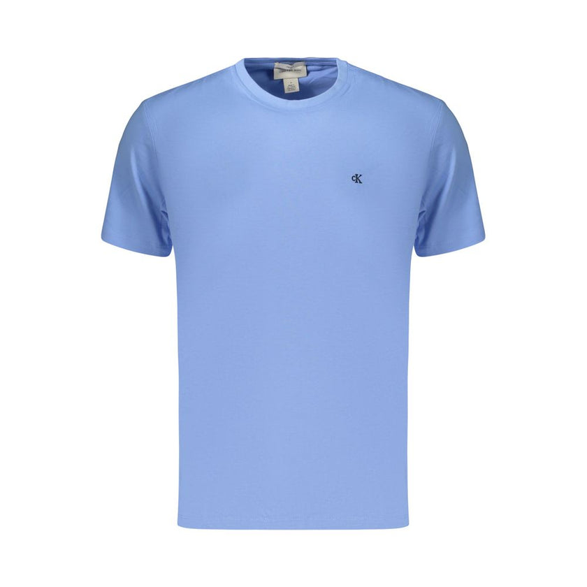 Calvin Klein Azzurro Baumwoll-T-Shirt für Herren