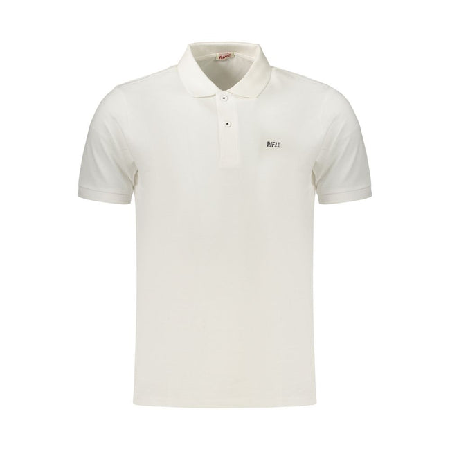 Rifle Bianco Baumwoll-Poloshirt für Herren