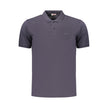 Rifle Blaues Baumwoll-Poloshirt für Herren