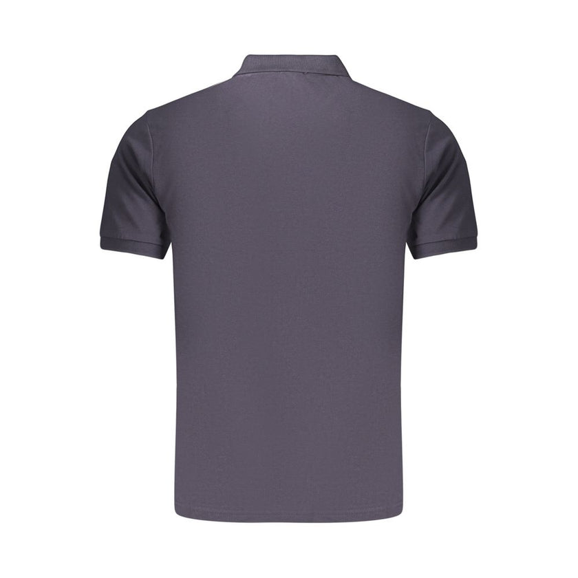 Rifle Blaues Baumwoll-Poloshirt für Herren