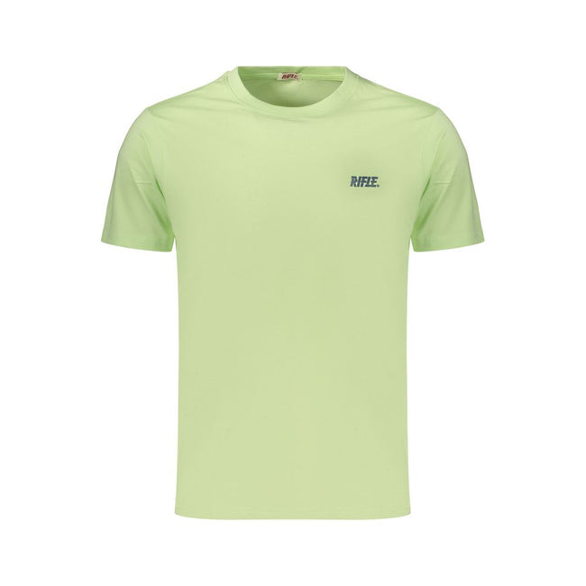 Rifle Grünes Baumwoll-T-Shirt für Herren